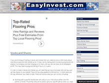 Tablet Screenshot of easyinvest.com